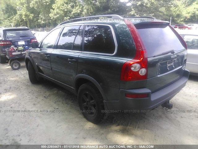 YV1CZ59H931007319 - 2003 VOLVO XC90 GREEN photo 3