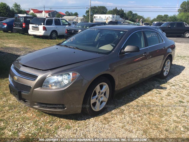 1G1ZB5EB5AF160357 - 2010 CHEVROLET MALIBU LS 米色 照片 2
