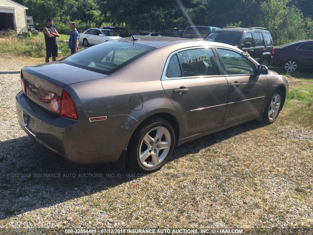 1G1ZB5EB5AF160357 - 2010 CHEVROLET MALIBU LS 米色 照片 4