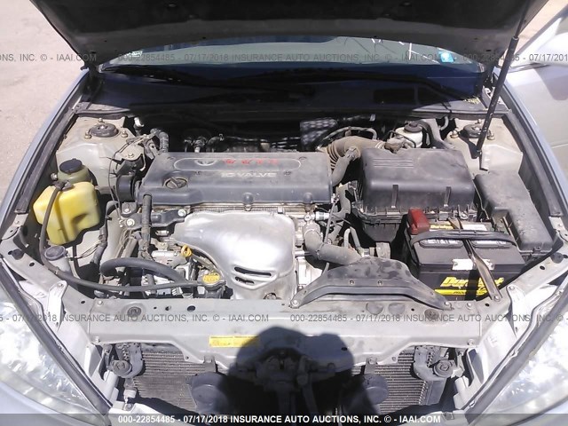 JTDBE32K030197993 - 2003 TOYOTA CAMRY LE/XLE SILVER photo 10
