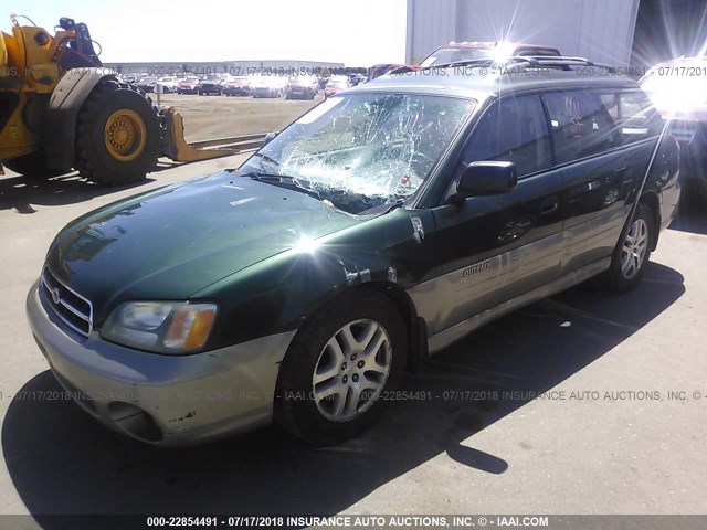 4S3BH675527655593 - 2002 SUBARU LEGACY OUTBACK AWP 绿色 照片 2
