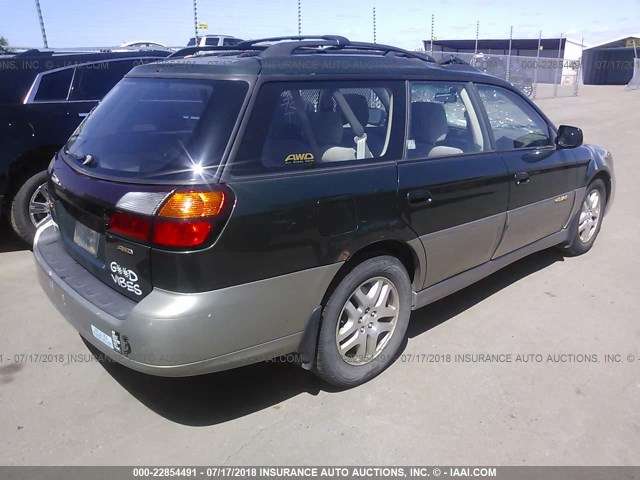 4S3BH675527655593 - 2002 SUBARU LEGACY OUTBACK AWP 绿色 照片 4