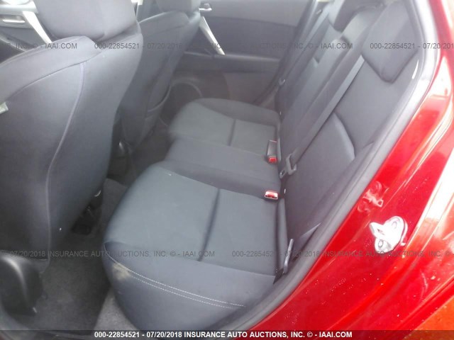 JM1BL1H57A1307067 - 2010 MAZDA 3 S RED photo 8