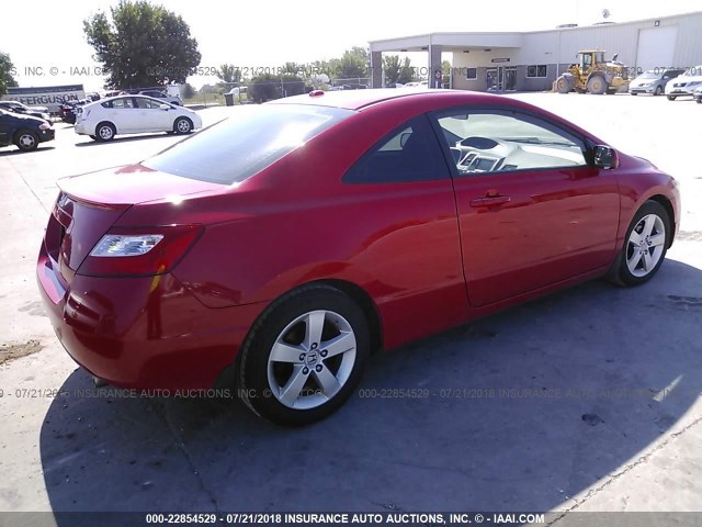 2HGFG12968H543773 - 2008 HONDA CIVIC EXL 红色 照片 4