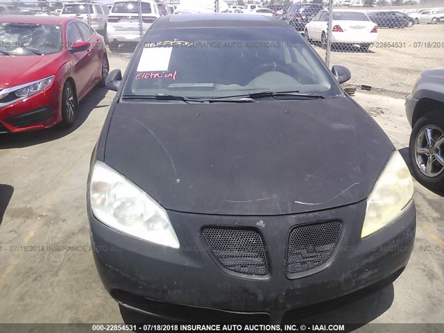 1G2ZG548254164094 - 2005 PONTIAC G6 BLACK photo 6