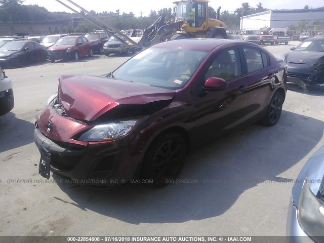 JM1BL1VG5B1469139 - 2011 MAZDA 3 I RED photo 2