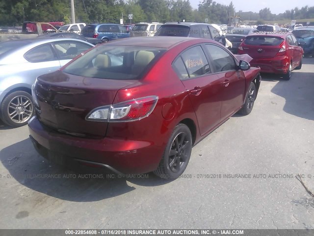 JM1BL1VG5B1469139 - 2011 MAZDA 3 I RED photo 4