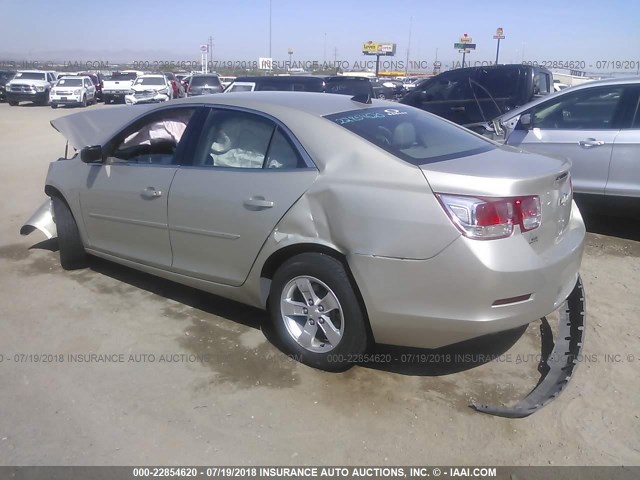 1G11B5SA6DF144553 - 2013 CHEVROLET MALIBU LS GOLD photo 3