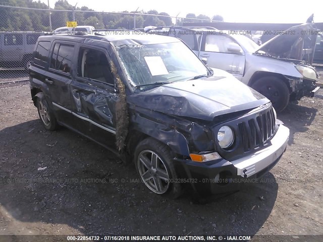 1J8FF48W98D651794 - 2008 JEEP PATRIOT LIMITED BLACK photo 1