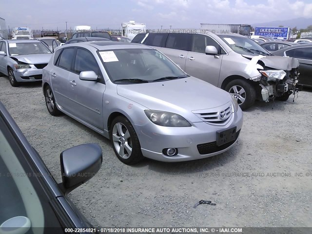 JM1BK343951281175 - 2005 MAZDA 3 HATCHBACK SILVER photo 1