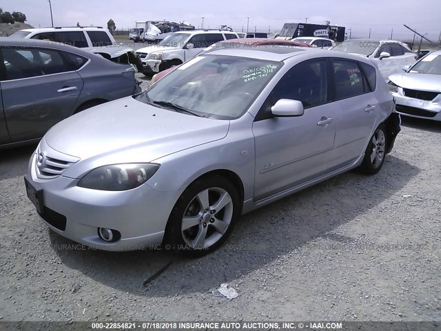 JM1BK343951281175 - 2005 MAZDA 3 HATCHBACK SILVER photo 2