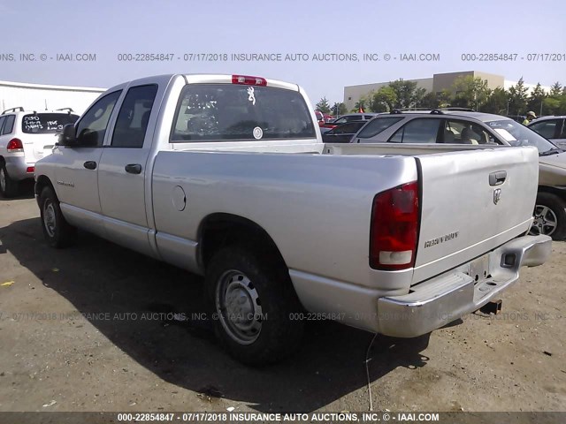 3D7KR28C15G735846 - 2005 DODGE RAM 2500 ST/SLT SILVER photo 3