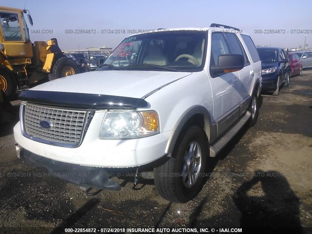 1FMFU18576LA94076 - 2006 FORD EXPEDITION EDDIE BAUER WHITE photo 2