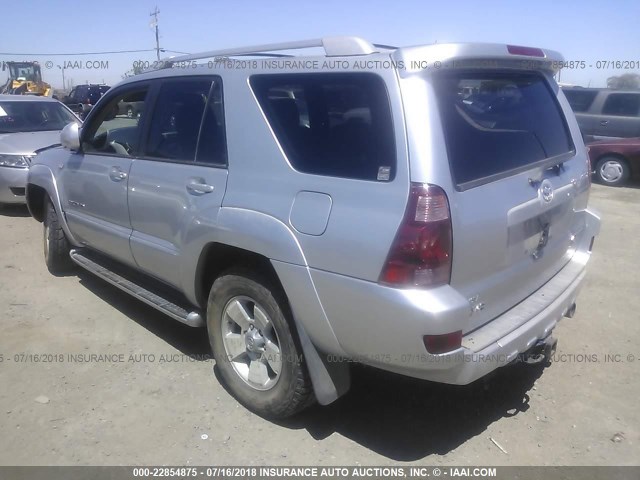 JTEBT17R230008532 - 2003 TOYOTA 4RUNNER LIMITED SILVER photo 3