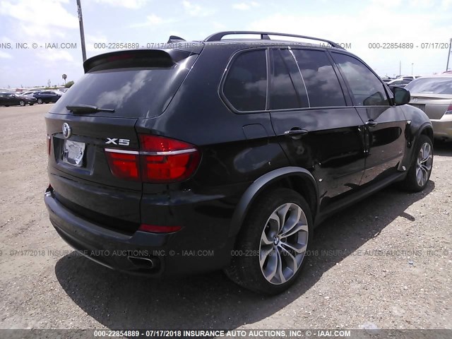 5UXZV8C51BL419957 - 2011 BMW X5 XDRIVE50I BLACK photo 4