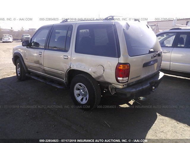 1FMZU72X4YZA73163 - 2000 FORD EXPLORER XLS GOLD photo 3