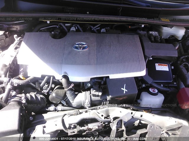 JTDKARFP4H3026643 - 2017 TOYOTA PRIUS PRIME  GRAY photo 10