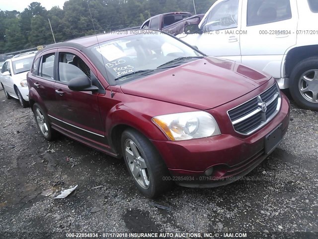 1B3HE78K47D351520 - 2007 DODGE CALIBER R/T RED photo 1