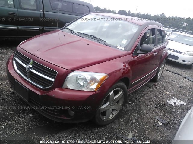 1B3HE78K47D351520 - 2007 DODGE CALIBER R/T RED photo 2