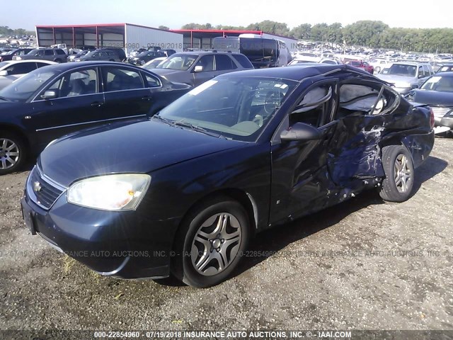 1G1ZS58N97F297719 - 2007 CHEVROLET MALIBU LS BLUE photo 2