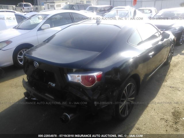 JF1ZNAA11G9709103 - 2016 TOYOTA SCION FR-S BLACK photo 4