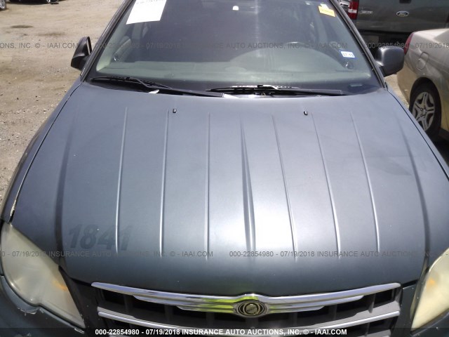 2A8GM48L98R659603 - 2008 CHRYSLER PACIFICA LX GREEN photo 10