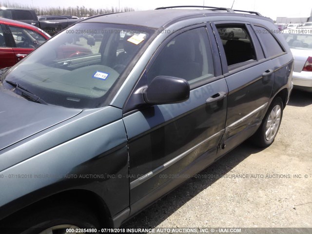 2A8GM48L98R659603 - 2008 CHRYSLER PACIFICA LX GREEN photo 6