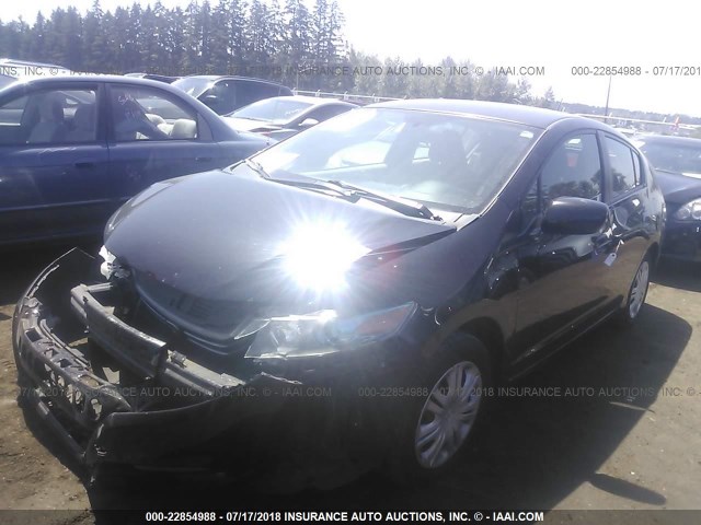 JHMZE2H52BS005128 - 2011 HONDA INSIGHT LX BLACK photo 2