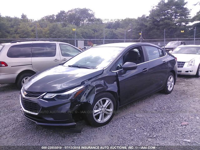 1G1BE5SM1G7270808 - 2016 CHEVROLET CRUZE LT BLACK photo 2