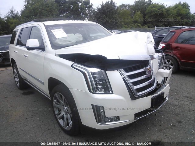 1GYS4NKJ9FR517411 - 2015 CADILLAC ESCALADE PREMIUM WHITE photo 1