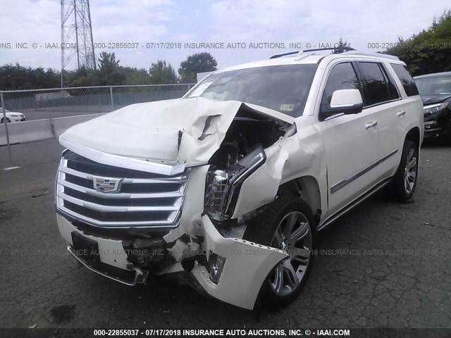 1GYS4NKJ9FR517411 - 2015 CADILLAC ESCALADE PREMIUM WHITE photo 2