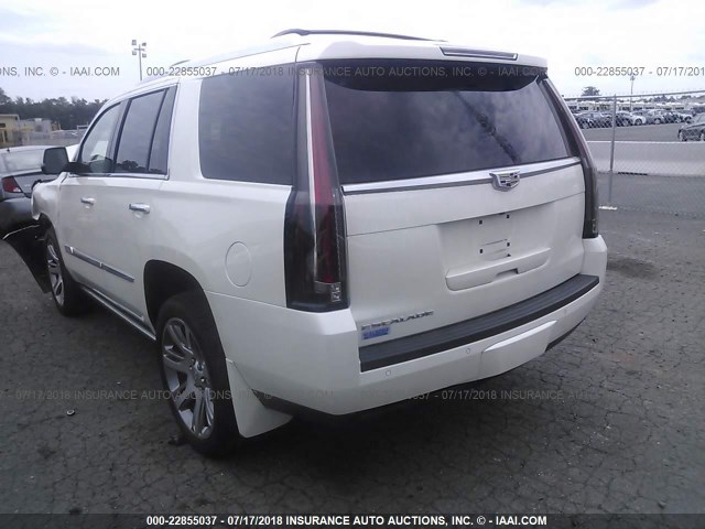 1GYS4NKJ9FR517411 - 2015 CADILLAC ESCALADE PREMIUM WHITE photo 3