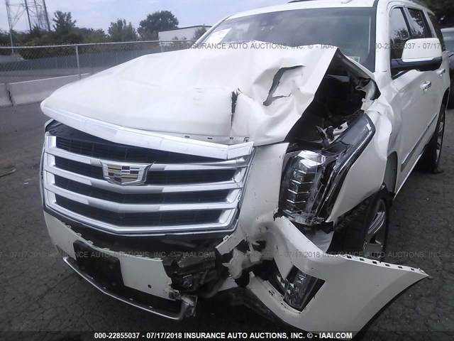 1GYS4NKJ9FR517411 - 2015 CADILLAC ESCALADE PREMIUM WHITE photo 6