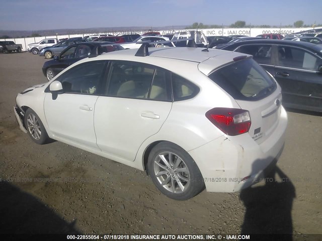 JF1GPAC63E8288496 - 2014 SUBARU IMPREZA PREMIUM WHITE photo 3