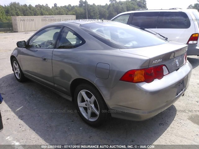 JH4DC53092C032155 - 2002 ACURA RSX TYPE-S SILVER photo 3