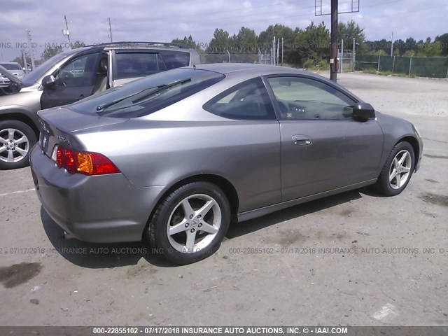 JH4DC53092C032155 - 2002 ACURA RSX TYPE-S SILVER photo 4