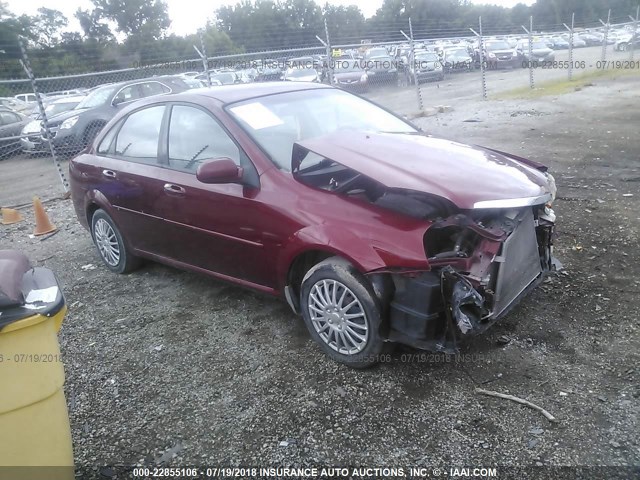 KL5JD56Z96K480313 - 2006 SUZUKI FORENZA RED photo 1