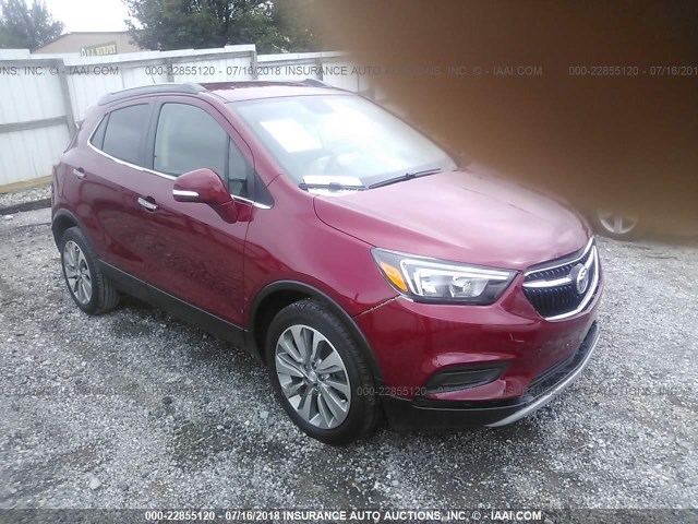 KL4CJASB7HB035630 - 2017 BUICK ENCORE PREFERRED RED photo 1