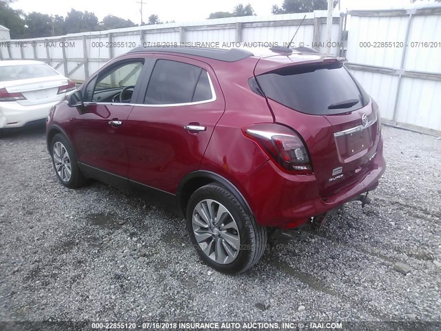 KL4CJASB7HB035630 - 2017 BUICK ENCORE PREFERRED RED photo 3