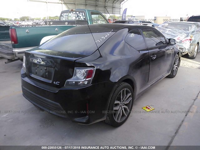 JTKJF5C77E3088505 - 2014 TOYOTA SCION TC BLACK photo 4