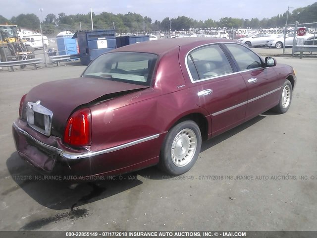1LNHM81W3XY709859 - 1999 LINCOLN TOWN CAR EXECUTIVE BURGUNDY photo 4