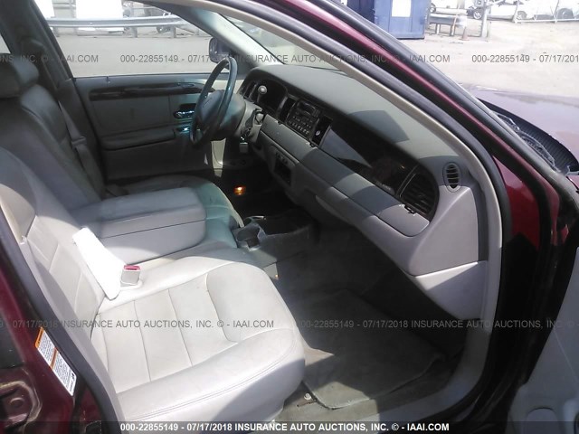 1LNHM81W3XY709859 - 1999 LINCOLN TOWN CAR EXECUTIVE BURGUNDY photo 5
