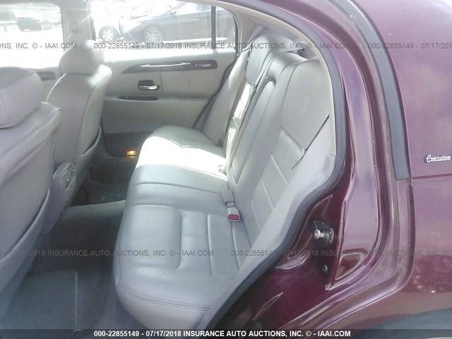 1LNHM81W3XY709859 - 1999 LINCOLN TOWN CAR EXECUTIVE BURGUNDY photo 8