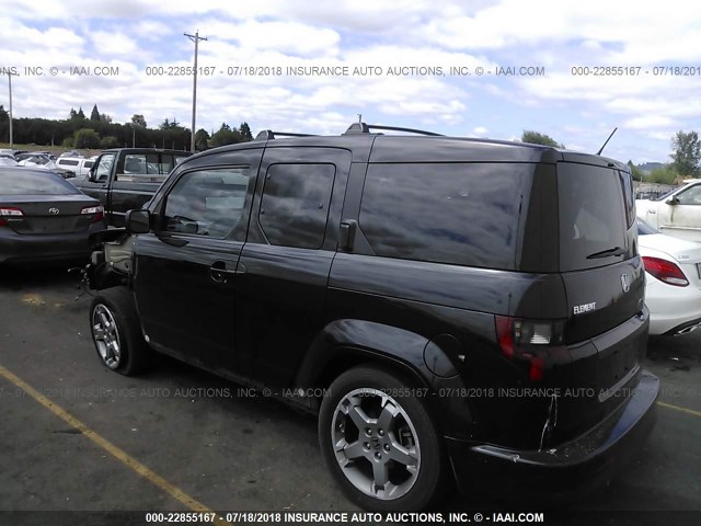 5J6YH1H93AL000041 - 2010 HONDA ELEMENT SC BLACK photo 3