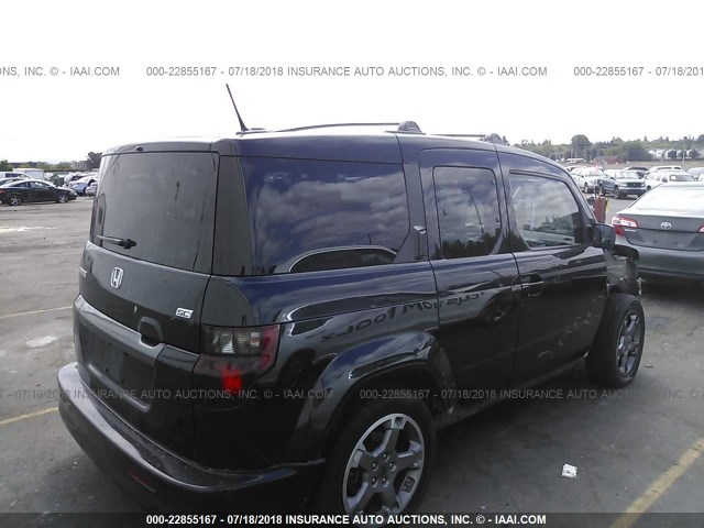 5J6YH1H93AL000041 - 2010 HONDA ELEMENT SC BLACK photo 4