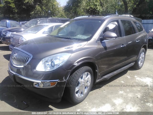 5GAEV23DX9J107793 - 2009 BUICK ENCLAVE CXL BROWN photo 2