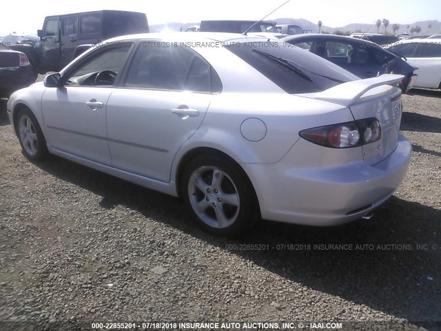 1YVHP84C275M03907 - 2007 MAZDA 6 I Srebrny zdjęcie 3
