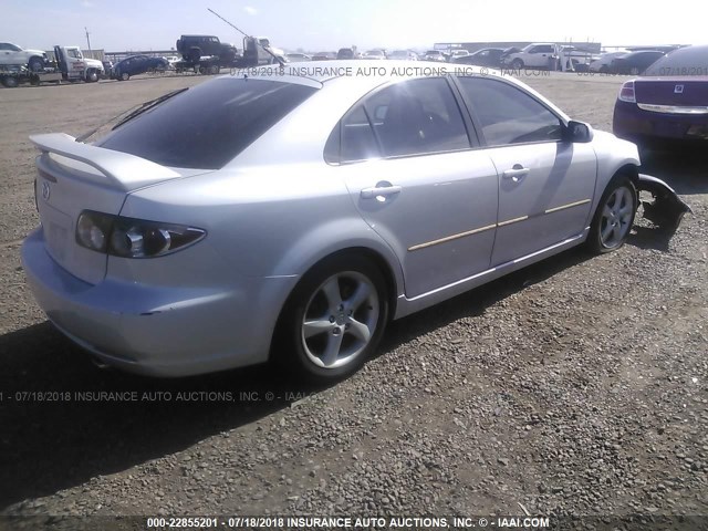 1YVHP84C275M03907 - 2007 MAZDA 6 I Srebrny zdjęcie 4