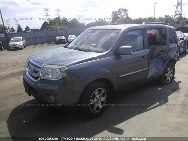 5FNYF4H97BB101567 - 2011 HONDA PILOT TOURING GRAY photo 2