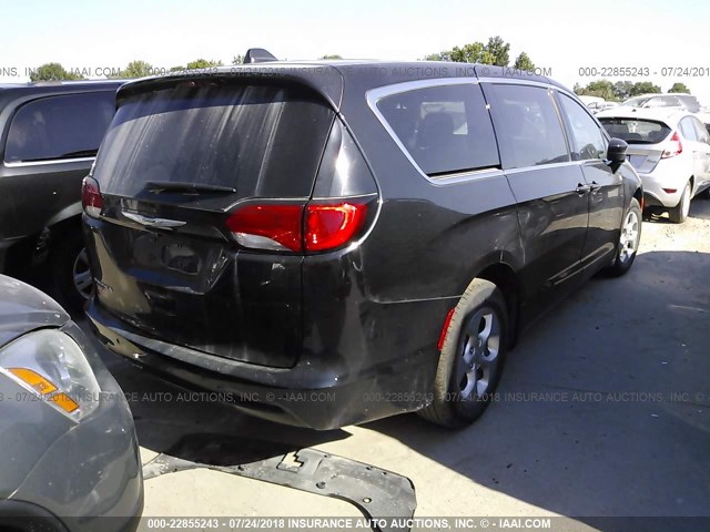 2C4RC1CG2HR594119 - 2017 CHRYSLER PACIFICA LX BLACK photo 4